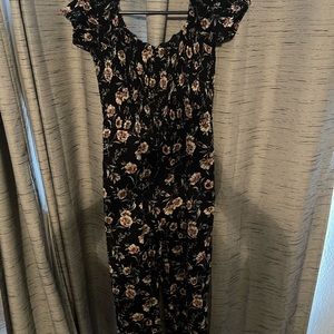 Black floral romper- xhilaration